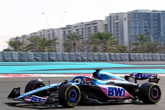 Esteban Ocon (FRA) Alpine F1 Team A523.
28.11.2023. Formula 1 Testing, Yas Marina Circuit, Abu Dhabi, Tuesday.
- www.xpbimages.com, EMail: requests@xpbimages.com © Copyright: Batchelor / XPB Images