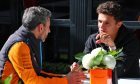 (L to R): Andrea Stella (ITA) McLaren Team Principal with Lando Norris (GBR) McLaren. 29.03.2023. Formula 1 World Championship, Rd 3, Australian Grand Prix, Albert Park, Melbourne, Australia, Preparation Day. - www.xpbimages.com, EMail: requests@xpbimages.com © Copyright: Coates / XPB Images