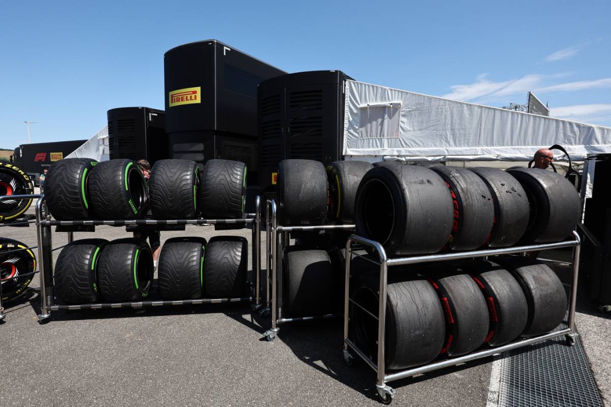 Worn Pirelli tyres. 22.07.2023. Formula 1 World Championship, Rd 12, Hungarian Grand Prix, Budapest, Hungary, Qualifying Day. - www.xpbimages.com, EMail: requests@xpbimages.com © Copyright: Moy / XPB Images