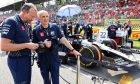 (L to R): Peter Bayer, AlphaTauri Chief Executive Officer on the grid with Franz Tost (AUT) AlphaTauri Team Principal. 03.09.2023. Formula 1 World Championship, Rd 15, Italian Grand Prix, Monza, Italy, Race Day. - www.xpbimages.com, EMail: requests@xpbimages.com © Copyright: Batchelor / XPB Images