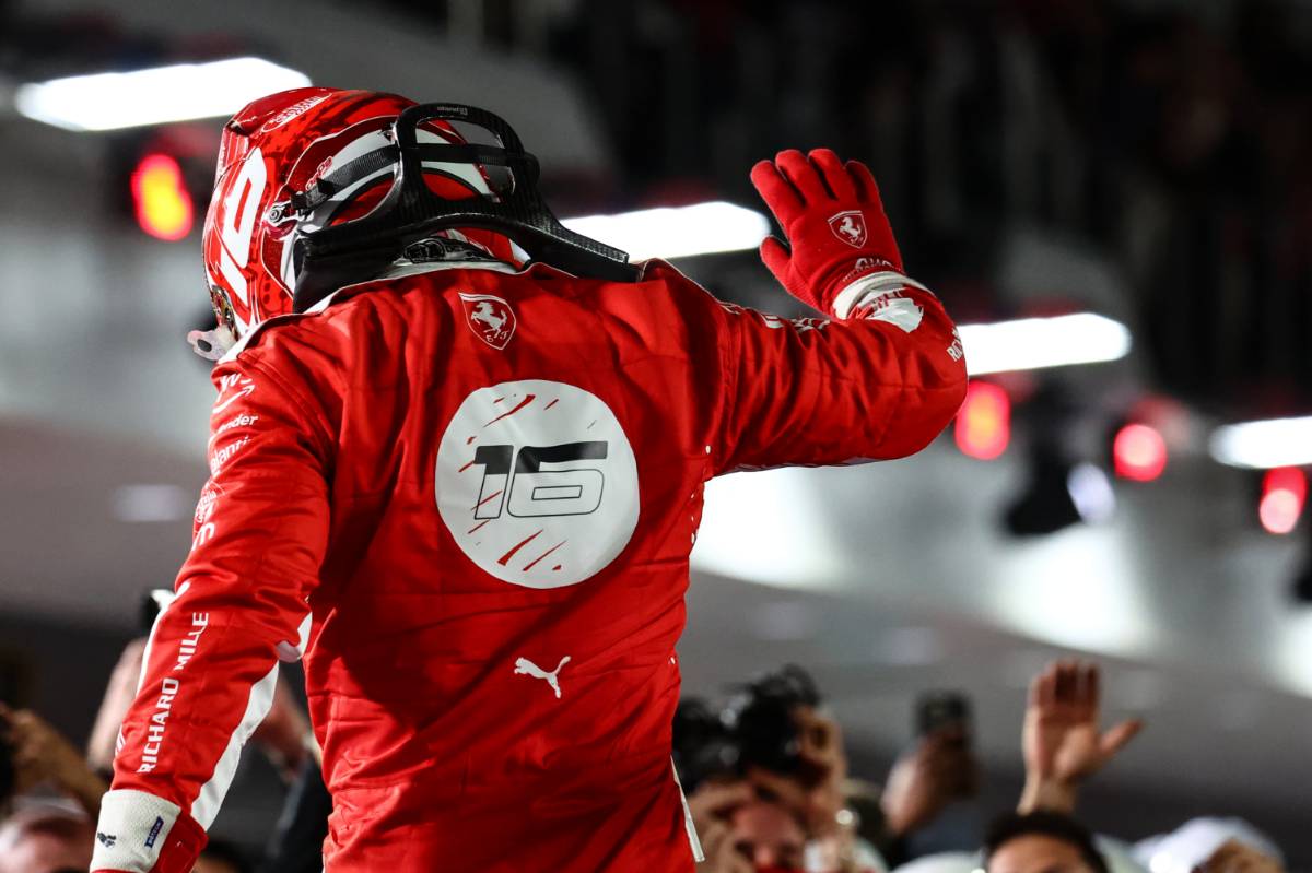 Charles Leclerc (FRA), Scuderia Ferrari 18.11.2023. Formula 1 World Championship, Rd 22, Las Vegas Grand Prix, Las Vegas, Nevada, USA, Race Day. - www.xpbimages.com, EMail: requests@xpbimages.com © Copyright: Charniaux / XPB Images