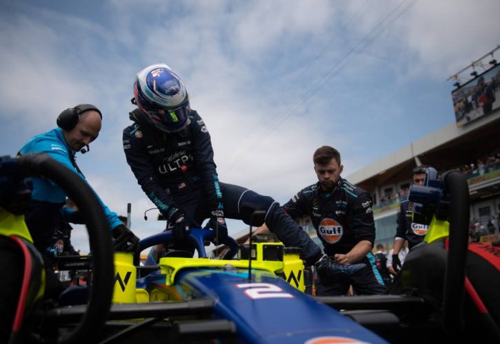 Logan Sargeant (USA) Williams Racing FW45 on the grid. 18.06.2023. Formula 1 World Championship, Rd 9, Canadian Grand Prix, Montreal, Canada, Race Day. - www.xpbimages.com, EMail: requests@xpbimages.com © Copyright: Price / XPB Images