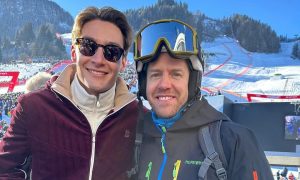 Russell enjoys chance encounter with a familiar face