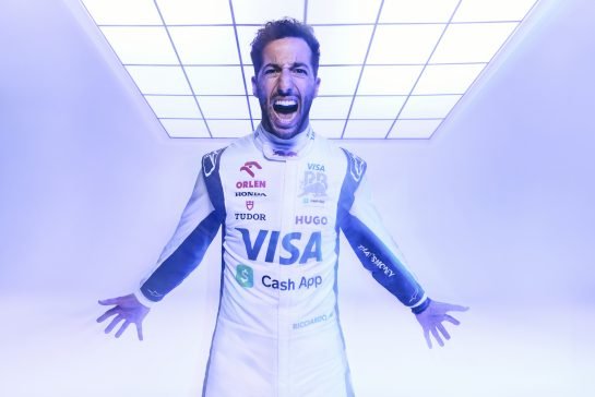 Daniel Ricciardo seen at the car launch at Visa Cash App RB, 2024 // Will Cornelius / Content Pool // SI202402080201 // Usage for editorial use only //