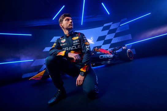 Max Verstappen poses for a portrait during Red Bull Racing 2024 Season Launch RB20 in London, UK on January 30, 2024 // Will Cornelius / Content Pool // SI202402140471 // Usage for editorial use only //