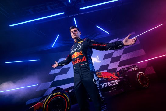 Max Verstappen poses for a portrait during Red Bull Racing 2024 Season Launch RB20 in London, UK on January 30, 2024 // Will Cornelius / Content Pool // SI202402140473 // Usage for editorial use only //