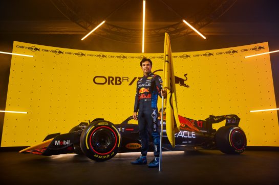 Sergio Perez poses for a portrait during Red Bull Racing 2024 Season Launch RB20 in London, UK on January 30, 2024 // Will Cornelius / Content Pool // SI202402140531 // Usage for editorial use only //