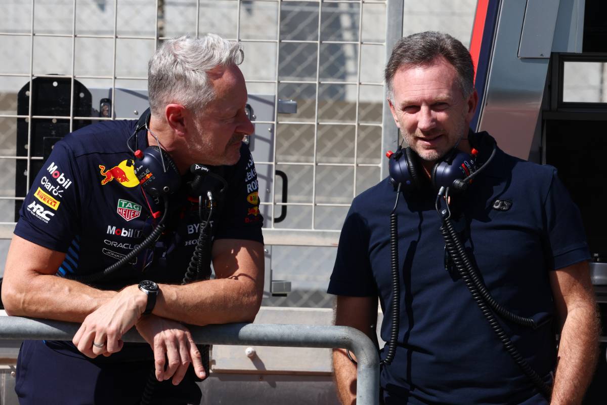 (L to R): Jonathan Wheatley (GBR) Red Bull Racing Team Manager with Christian Horner (GBR) Red Bull Racing Team Principal.
21.02.2024. Formula 1 Testing, Sakhir, Bahrain, Day One.
- www.xpbimages.com, EMail: requests@xpbimages.com © Copyright: Batchelor / XPB Images