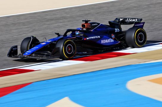 Alexander Albon (THA) Williams Racing FW46.
29.02.2024. Formula 1 World Championship, Rd 1, Bahrain Grand Prix, Sakhir, Bahrain, Practice Day
- www.xpbimages.com, EMail: requests@xpbimages.com © Copyright: Charniaux / XPB Images
