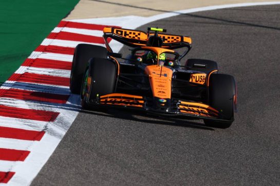 Lando Norris (GBR) McLaren MCL38.
29.02.2024. Formula 1 World Championship, Rd 1, Bahrain Grand Prix, Sakhir, Bahrain, Practice Day
- www.xpbimages.com, EMail: requests@xpbimages.com © Copyright: Coates / XPB Images