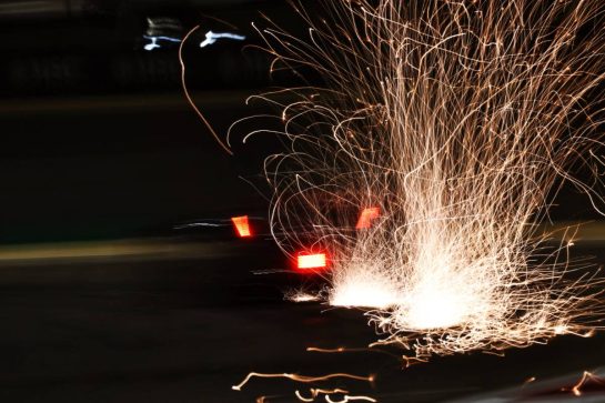 George Russell (GBR) Mercedes AMG F1 W15 sends sparks flying.
29.02.2024. Formula 1 World Championship, Rd 1, Bahrain Grand Prix, Sakhir, Bahrain, Practice Day
- www.xpbimages.com, EMail: requests@xpbimages.com © Copyright: Coates / XPB Images