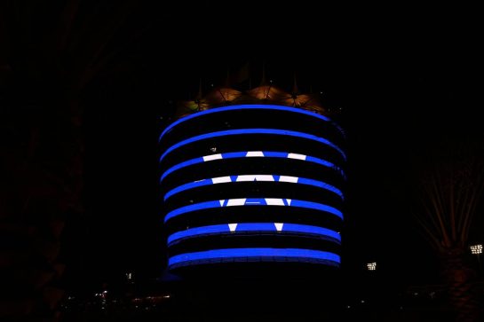 Circuit atmosphere - Williams Racing logo on the paddock building.
01.03.2024. Formula 1 World Championship, Rd 1, Bahrain Grand Prix, Sakhir, Bahrain, Qualifying Day.
- www.xpbimages.com, EMail: requests@xpbimages.com © Copyright: Charniaux / XPB Images