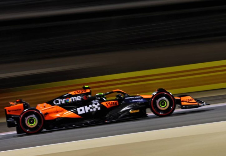 Lando Norris (GBR) McLaren MCL38. 01.03.2024. Formula 1 World Championship, Rd 1, Bahrain Grand Prix, Sakhir, Bahrain, Qualifying Day. - www.xpbimages.com, EMail: requests@xpbimages.com © Copyright: Charniaux / XPB Images
