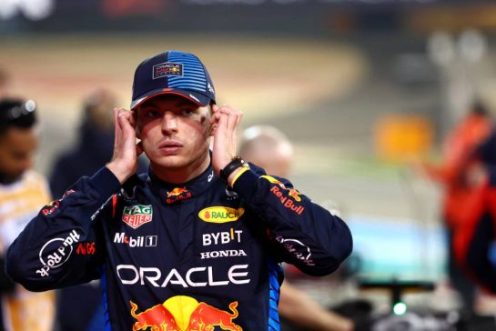Pole sitter Max Verstappen (NLD) Red Bull Racing in qualifying parc ferme.
01.03.2024. Formula 1 World Championship, Rd 1, Bahrain Grand Prix, Sakhir, Bahrain, Qualifying Day.
- www.xpbimages.com, EMail: requests@xpbimages.com © Copyright: Charniaux / XPB Images