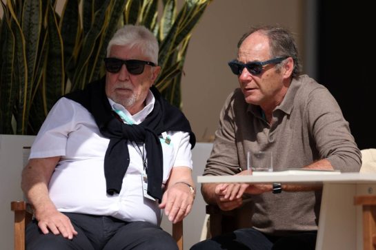 (L to R): Herbie Blash (GBR) FIA Permanent Senior Advisor to the FIA Race Directors with Gerhard Berger (AUT).
02.03.2024. Formula 1 World Championship, Rd 1, Bahrain Grand Prix, Sakhir, Bahrain, Race Day.
- www.xpbimages.com, EMail: requests@xpbimages.com © Copyright: Staley / XPB Images