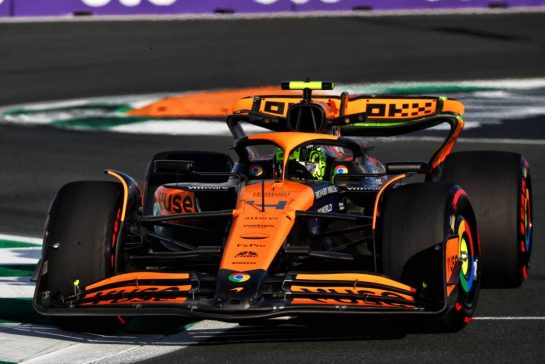 Lando Norris (GBR) McLaren MCL38.
07.03.2024. Formula 1 World Championship, Rd 2, Saudi Arabian Grand Prix, Jeddah, Saudi Arabia, Practice Day.
- www.xpbimages.com, EMail: requests@xpbimages.com © Copyright: Coates / XPB Images