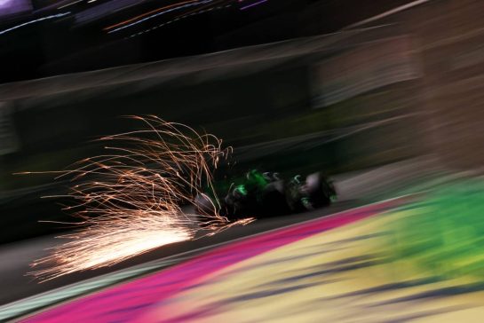 Zhou Guanyu (CHN) Sauber C44 sends sparks flying.
07.03.2024. Formula 1 World Championship, Rd 2, Saudi Arabian Grand Prix, Jeddah, Saudi Arabia, Practice Day.
- www.xpbimages.com, EMail: requests@xpbimages.com © Copyright: Charniaux / XPB Images