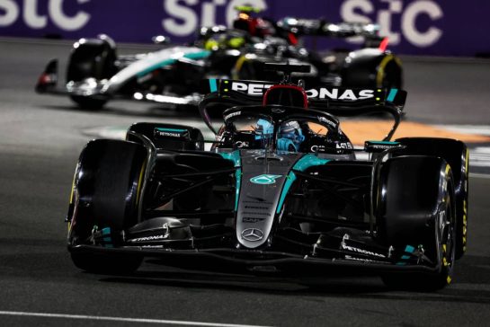 George Russell (GBR) Mercedes AMG F1 W15.
09.03.2024. Formula 1 World Championship, Rd 2, Saudi Arabian Grand Prix, Jeddah, Saudi Arabia, Race Day.
- www.xpbimages.com, EMail: requests@xpbimages.com © Copyright: Bearne / XPB Images