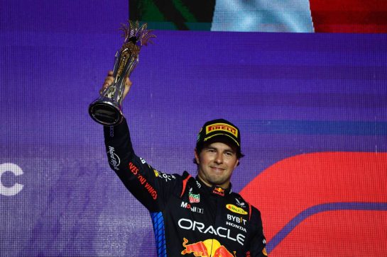 2nd place Sergio Perez (MEX) Red Bull Racing RB20.
09.03.2024. Formula 1 World Championship, Rd 2, Saudi Arabian Grand Prix, Jeddah, Saudi Arabia, Race Day.
- www.xpbimages.com, EMail: requests@xpbimages.com © Copyright: Batchelor / XPB Images