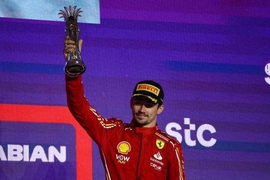 3rd place Charles Leclerc (MON) Ferrari.
09.03.2024. Formula 1 World Championship, Rd 2, Saudi Arabian Grand Prix, Jeddah, Saudi Arabia, Race Day.
- www.xpbimages.com, EMail: requests@xpbimages.com © Copyright: Batchelor / XPB Images