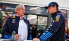 (L to R): Dr Helmut Marko (AUT) Red Bull Motorsport Consultant with Max Verstappen (NLD) Red Bull Racing. 22.03.2024. Formula 1 World Championship, Rd 3, Australian Grand Prix, Albert Park, Melbourne, Australia, Practice Day. - www.xpbimages.com, EMail: requests@xpbimages.com © Copyright: Batchelor / XPB Images