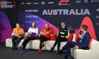 (L to R): Zak Brown (USA) McLaren Executive Director; Peter Bayer (AUT) RB Chief Executive Officer; Frederic Vasseur (FRA) Ferrari Team Principal; and Alessandro Alunni Bravi (ITA) Sauber Managing Director and Team Representative in the FIA Press Conference. 22.03.2024. Formula 1 World Championship, Rd 3, Australian Grand Prix, Albert Park, Melbourne, Australia, Practice Day. - www.xpbimages.com, EMail: requests@xpbimages.com © Copyright: XPB Images