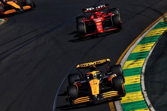 Lando Norris (GBR) McLaren MCL38.
24.03.2024. Formula 1 World Championship, Rd 3, Australian Grand Prix, Albert Park, Melbourne, Australia, Race Day.
- www.xpbimages.com, EMail: requests@xpbimages.com © Copyright: Batchelor / XPB Images