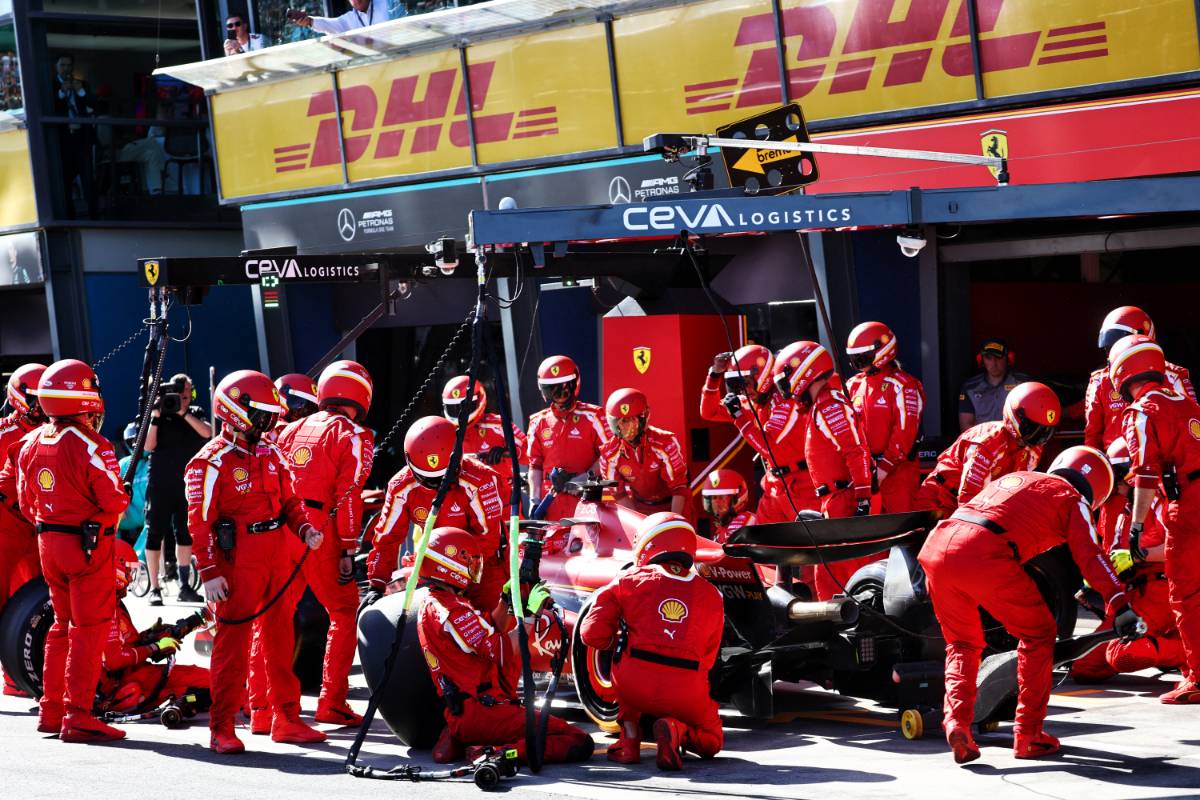 Charles Leclerc (MON) Ferrari SF-24 makes a pit stop.
24.03.2024. Formula 1 World Championship, Rd 3, Australian Grand Prix, Albert Park, Melbourne, Australia, Race Day.
- www.xpbimages.com, EMail: requests@xpbimages.com © Copyright: Batchelor / XPB Images