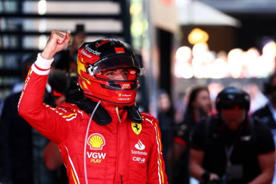 Race winner Carlos Sainz Jr (ESP) Ferrari celebrates in parc ferme.
24.03.2024. Formula 1 World Championship, Rd 3, Australian Grand Prix, Albert Park, Melbourne, Australia, Race Day.
- www.xpbimages.com, EMail: requests@xpbimages.com © Copyright: Coates / XPB Images