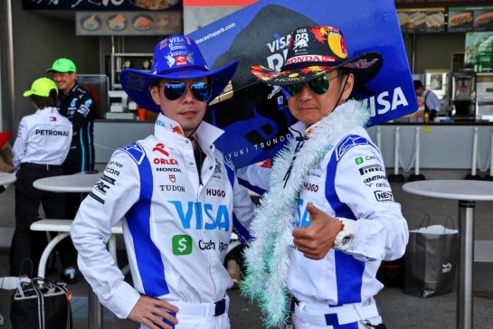 Circuit atmosphere - RB fans.
04.04.2024. Formula 1 World Championship, Rd 4, Japanese Grand Prix, Suzuka, Japan, Preparation Day.
- www.xpbimages.com, EMail: requests@xpbimages.com © Copyright: Batchelor / XPB Images