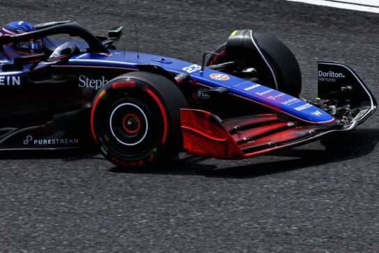 Alexander Albon (THA) Williams Racing FW46 front wing with flow-vis paint.
06.04.2024. Formula 1 World Championship, Rd 4, Japanese Grand Prix, Suzuka, Japan, Qualifying Day.
- www.xpbimages.com, EMail: requests@xpbimages.com © Copyright: Coates / XPB Images