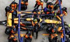Lando Norris (GBR) McLaren MCL38 makes a pit stop. 21.04.2024. Formula 1 World Championship, Rd 5, Chinese Grand Prix, Shanghai, China, Race Day. - www.xpbimages.com, EMail: requests@xpbimages.com © Copyright: Bearne / XPB Images