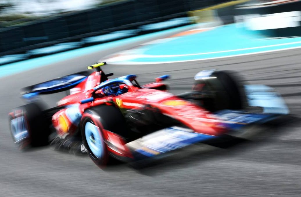 Carlos Sainz Jr (ESP) Ferrari SF-24. 04.05.2024. Formula 1 World Championship, Rd 6, Miami Grand Prix, Miami, Florida, USA, Sprint and Qualifying Day. - www.xpbimages.com, EMail: requests@xpbimages.com © Copyright: Staley / XPB Images