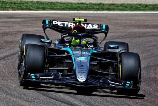 Lewis Hamilton (GBR) Mercedes AMG F1 W15.
17.05.2024. Formula 1 World Championship, Rd 7, Emilia Romagna Grand Prix, Imola, Italy, Practice Day.
 - www.xpbimages.com, EMail: requests@xpbimages.com © Copyright: Coates / XPB Images