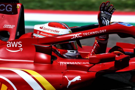 Charles Leclerc (MON) Ferrari SF-24.
17.05.2024. Formula 1 World Championship, Rd 7, Emilia Romagna Grand Prix, Imola, Italy, Practice Day.
 - www.xpbimages.com, EMail: requests@xpbimages.com © Copyright: Coates / XPB Images