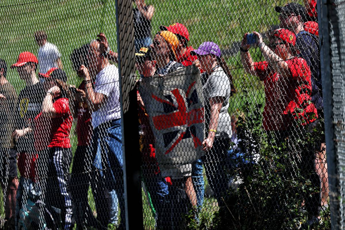 Circuit atmosphere - fans trackside. 17.05.2024. Formula 1 World Championship, Rd 7, Emilia Romagna Grand Prix, Imola, Italy, Practice Day. - www.xpbimages.com, EMail: requests@xpbimages.com © Copyright: Coates / XPB Images