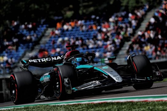 George Russell (GBR) Mercedes AMG F1 W15.
18.05.2024. Formula 1 World Championship, Rd 7, Emilia Romagna Grand Prix, Imola, Italy, Qualifying Day.
- www.xpbimages.com, EMail: requests@xpbimages.com © Copyright: Staley / XPB Images