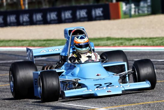 A 1974 Amon AF1 car.
18.05.2024. Formula 1 World Championship, Rd 7, Emilia Romagna Grand Prix, Imola, Italy, Qualifying Day.
- www.xpbimages.com, EMail: requests@xpbimages.com © Copyright: Batchelor / XPB Images