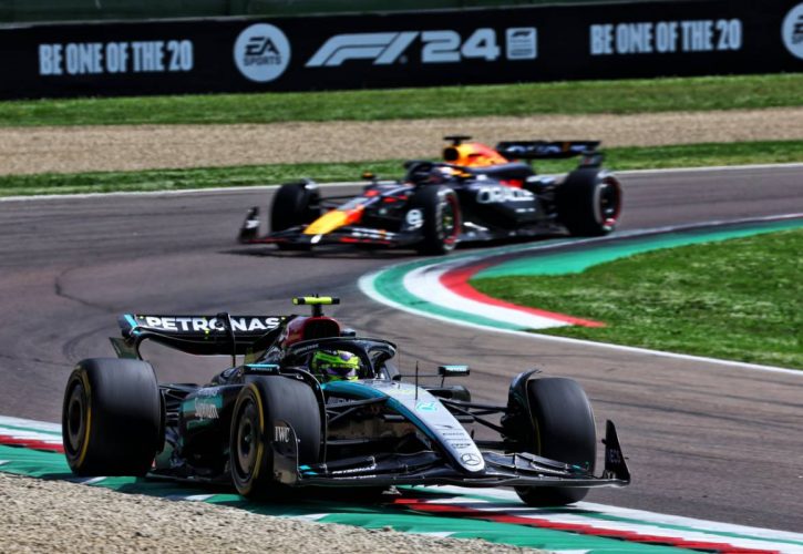 Lewis Hamilton (GBR) Mercedes AMG F1 W15. 19.05.2024. Formula 1 World Championship, Rd 7, Emilia Romagna Grand Prix, Imola, Italy, Race Day. - www.xpbimages.com, EMail: requests@xpbimages.com © Copyright: Coates / XPB Images