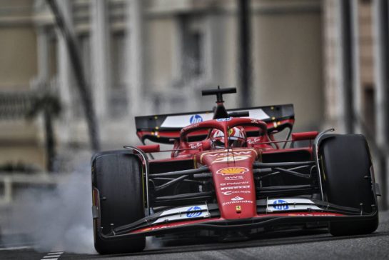 Charles Leclerc (MON) Ferrari SF-24 locks up under braking.
24.05.2024. Formula 1 World Championship, Rd 8, Monaco Grand Prix, Monte Carlo, Monaco, Practice Day.
- www.xpbimages.com, EMail: requests@xpbimages.com © Copyright: Price / XPB Images