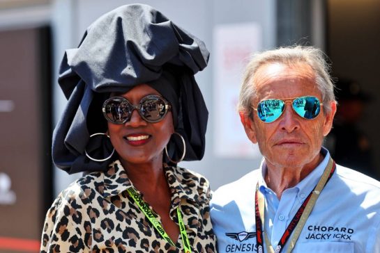 Jacky Ickx (BEL) with his wife Khadja Nin (BUR).
25.05.2024. Formula 1 World Championship, Rd 8, Monaco Grand Prix, Monte Carlo, Monaco, Qualifying Day.
- www.xpbimages.com, EMail: requests@xpbimages.com © Copyright: Batchelor / XPB Images