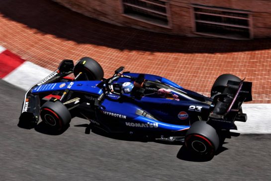 Alexander Albon (THA) Williams Racing FW46.
25.05.2024. Formula 1 World Championship, Rd 8, Monaco Grand Prix, Monte Carlo, Monaco, Qualifying Day.
 - www.xpbimages.com, EMail: requests@xpbimages.com © Copyright: Coates / XPB Images