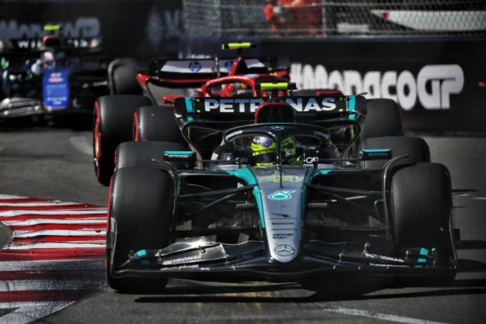 Lewis Hamilton (GBR) Mercedes AMG F1 W15.
25.05.2024. Formula 1 World Championship, Rd 8, Monaco Grand Prix, Monte Carlo, Monaco, Qualifying Day.
 - www.xpbimages.com, EMail: requests@xpbimages.com © Copyright: Coates / XPB Images