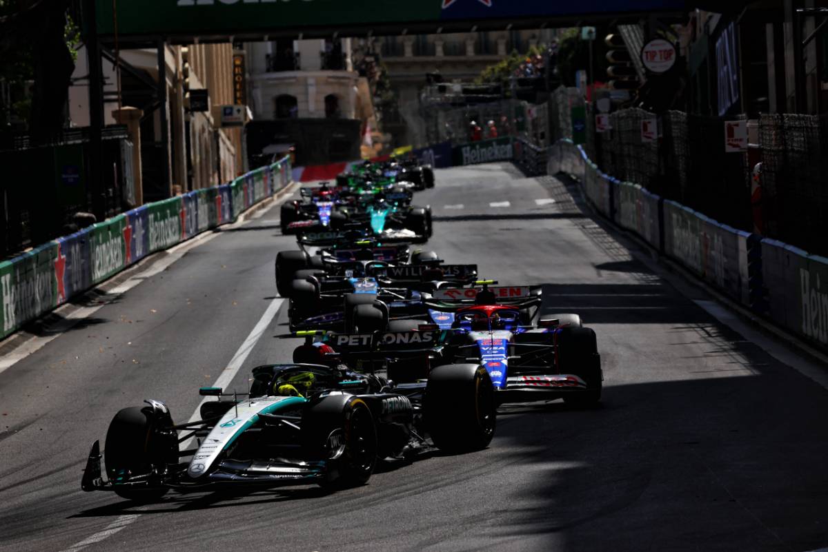 Lewis Hamilton (GBR) Mercedes AMG F1 W15.
26.05.2024. Formula 1 World Championship, Rd 8, Monaco Grand Prix, Monte Carlo, Monaco, Race Day.
 - www.xpbimages.com, EMail: requests@xpbimages.com © Copyright: Coates / XPB Images