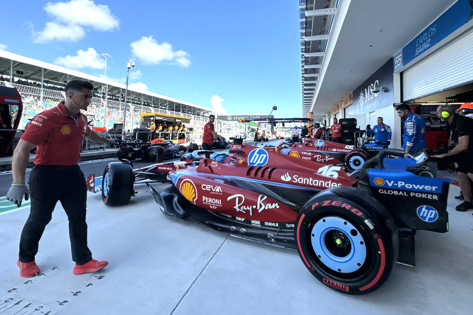 Miami GP: Verstappen back on pole again ahead of Leclerc