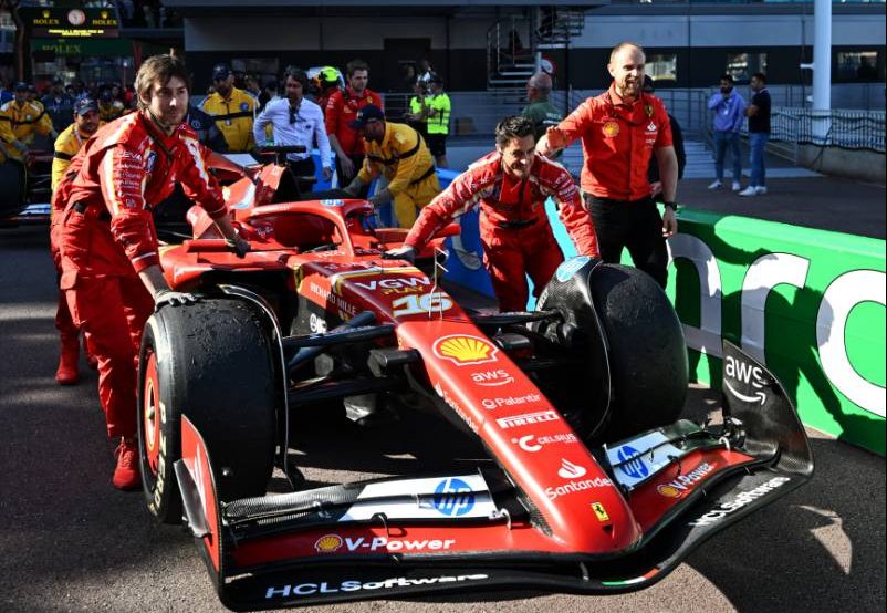 El Ferrari SF-24 del ganador de la carrera Charles Leclerc (MON) Ferrari SF-24.  26.05.2024.  Campeonato Mundial de Fórmula 1, Ronda 8, Gran Premio de Mónaco, Montecarlo, Mónaco, Día de la Carrera.  - www.xpbimages.com, correo electrónico: request@xpbimages.com © Copyright: Precio / XPB Images