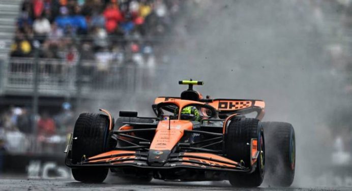 Norris leads rain-disrupted opening practice in Montreal