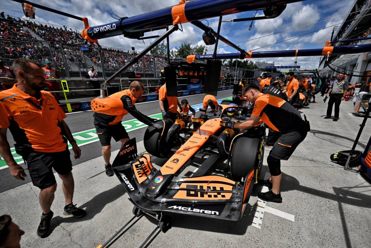Oscar Piastri (AUS) McLaren MCL38 in the pits.
08.06.2024. Formula 1 World Championship, Rd 9, Canadian Grand Prix, Montreal, Canada, Qualifying Day.
- www.xpbimages.com, EMail: requests@xpbimages.com © Copyright: Price / XPB Images