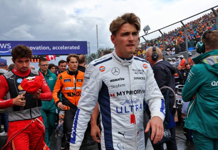 Logan Sargeant (USA) Williams Racing on the grid. 09.06.2024. Formula 1 World Championship, Rd 9, Canadian Grand Prix, Montreal, Canada, Race Day. - www.xpbimages.com, EMail: requests@xpbimages.com © Copyright: Batchelor / XPB Images
