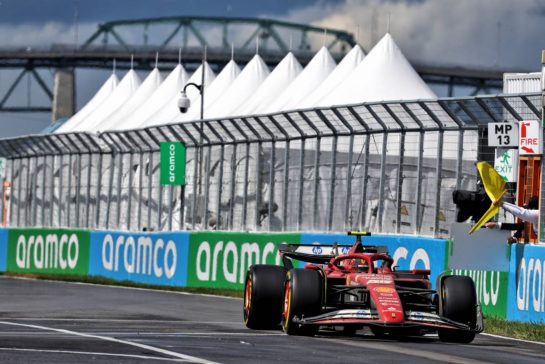 Carlos Sainz Jr (ESP) Ferrari SF-24 enters the pits.
09.06.2024. Formula 1 World Championship, Rd 9, Canadian Grand Prix, Montreal, Canada, Race Day.
- www.xpbimages.com, EMail: requests@xpbimages.com © Copyright: Batchelor / XPB Images